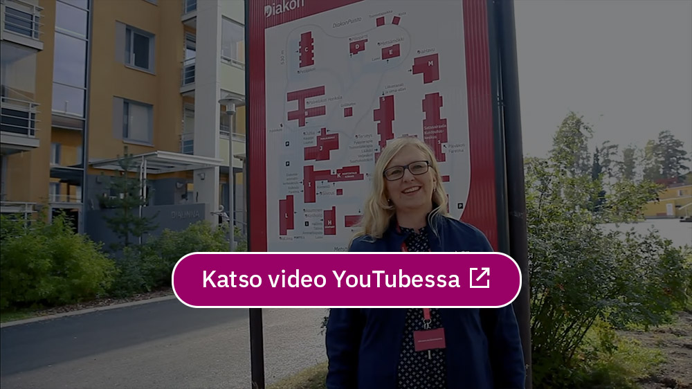 Diakonin esittelyvideo vuodelta 2022