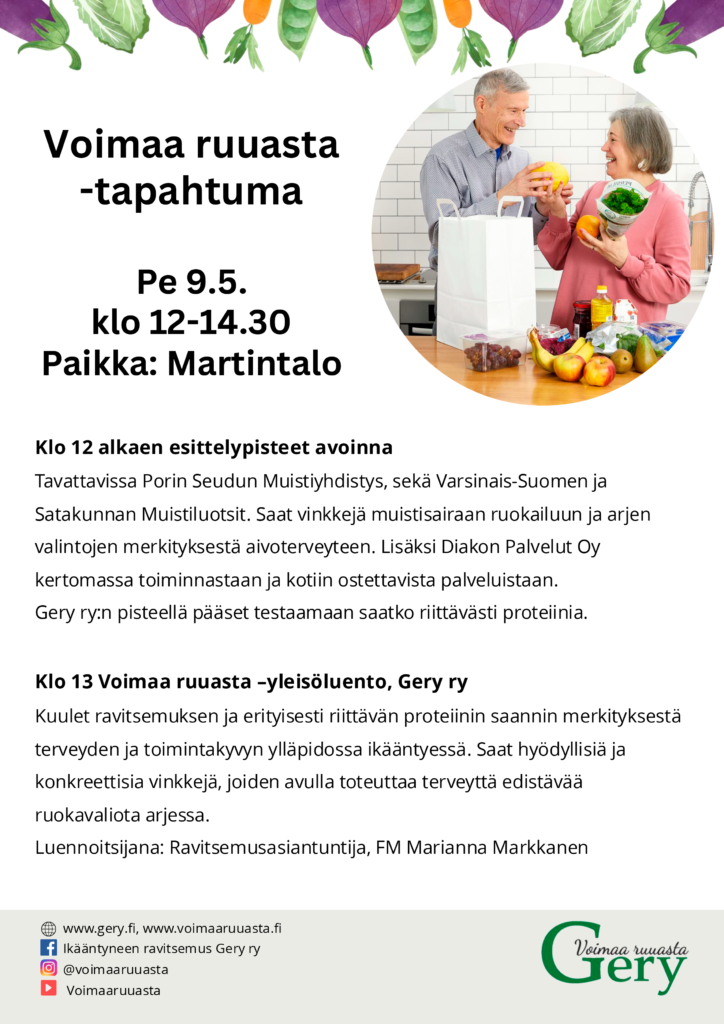 Voimaa ruuasta - tapahtuma Martintalossa